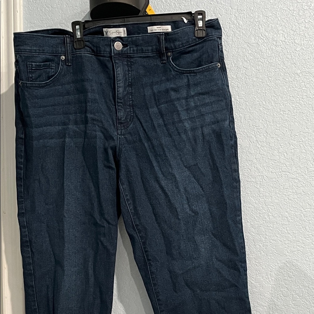 Jessica Simpson Women's Dark Indigo Straight Leg Jeans